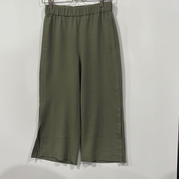 WHBM the wide leg crop green size 2 - Picture 1 of 11